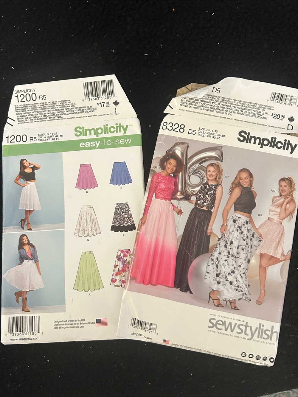 Simplicity Pink Ombre Maxi Skirt Sewing Pattern